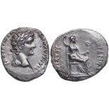 Tiberius (14-37 AD), AR Denar (3,6 g), Lugdunum.