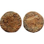 Hispania. Augustus of Celsa (27 BC-14 AD) AE 27 mm (13.19 g) Celsa.