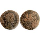 Hispania. Augustus of Celsa (27BC-14 AD) AE 29 mm, Bronze (13.46 g) Osca (Huesca).