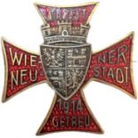 Vienna Neu-Stadt Partiotic Badge 1914.