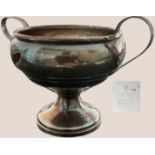 Decorative cup in silver