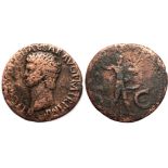 Claudius (41-54), As AE 27 mm, ( 10.92 g), Rome 42-43 AD.