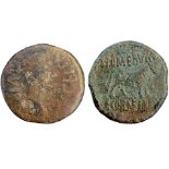 Hispania. Augustus of Celsa (27 BC 14 AD) AE 26 mm, Bronze (17.52 g) Zaragoza.