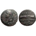 Vitelius (69) As AE, 25 mm (9.12 g) Rome 69 AD.