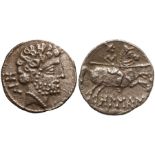 Bolskan. Denarius Silver (3.41 g) Huesca 180-120 BC.