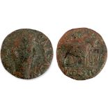 Hispania. Augustus of Celsa (27 BC-14 AD) AE 28 mm, Bronze (12.10 g) Celsa.