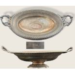 Neo-antique silver fruit display cup