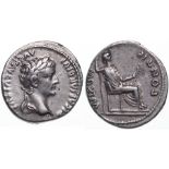 Tiberius (14-37 AD), AR Denar (3,8 g), Lugdunum.