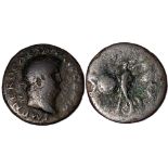 NERO (54-68), As AE, 26 mm (9.43 g) Rome, 66 AD.