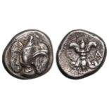 ELIS, Olympia. 78th-80th Olympiad (468-460 BC). Silver Stater (21mm, 11.74 g).