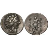 THRACE. Thasos. Tetradrachm Silver (33 mm, 20.10 g), imitation type "Thasos", Class II (overgrown he