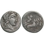 C. Vibius C.f. Pansa. Denar, Silver (3.99 g) Rome, 90 BC