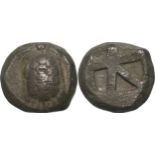 ISLANDS off ATTICA, Aegina. Circa 450 BC. Stater, Silver (18 mm, 11.68 g)