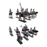 ET OF 9 LEAD TOY SOLDIERS FRENCH HORSE GRENADIERS