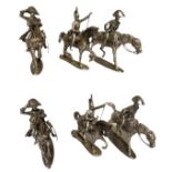 Set of 3 French Lead Toy Soldiers