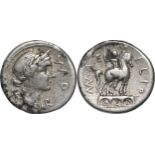 Man. Aemilius Lepidus. Denar, Silver (3.75 g) Rome, 114-113 BC