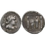 Cn. Egnatius Cn.F. Cn.N. Maxsumus Denar, Silver (19 mm, 3.38 g) Rome, 79 BC