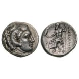 KINGS of MACEDON. Alexander III 'the Great' (336-323 BC). Drachm Silver (17 mm, 4.30 g). Lampsakos