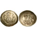ALEXIUS I COMNENUS (1081-1118), Electrum-Histamenon (30 mm, 4.01 g), Constantinopole, 1081 â€“ 1092.