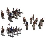 SET OF 8 LEAD FRENCH MOUNTED TOY SOLDIERS