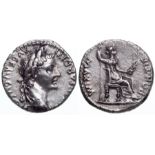 Tiberius (14-37 AD) Denar, Silver (3,7 g), Lugdunum.