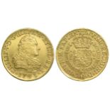 Philip V (1700-1746) 8 Escudos 1743 Mo, Mexico City Mint