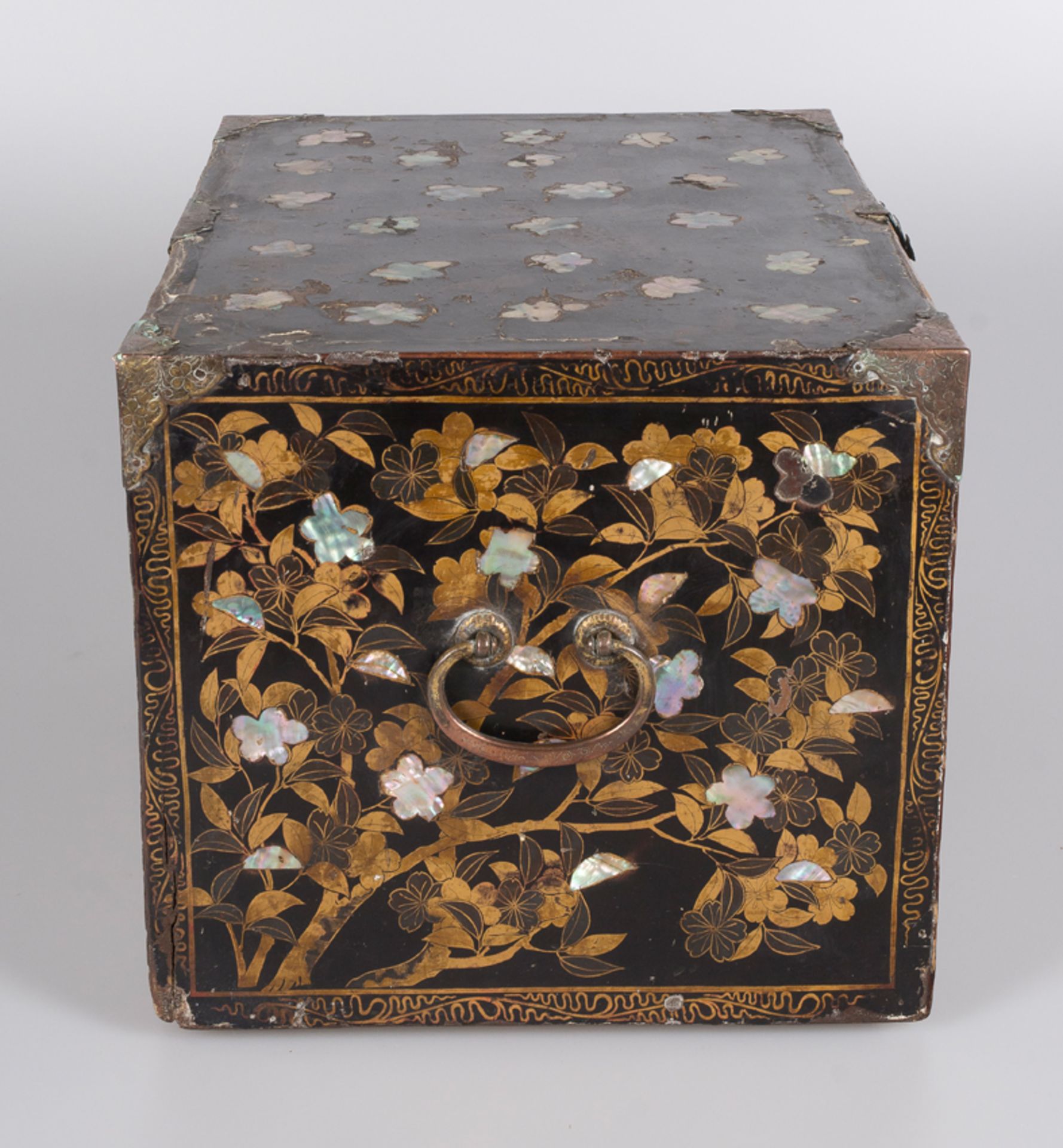 Japanese "Namban" Chest. Momoyama Period (1573 - 1615 - Bild 11 aus 13