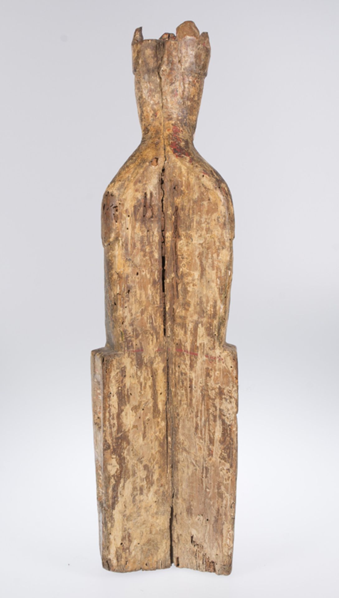 "Seat of Wisdom (Sedes Sapientiae)". Carved and polychromed wooden sculpture. Romanesque. 12th centu - Bild 13 aus 13