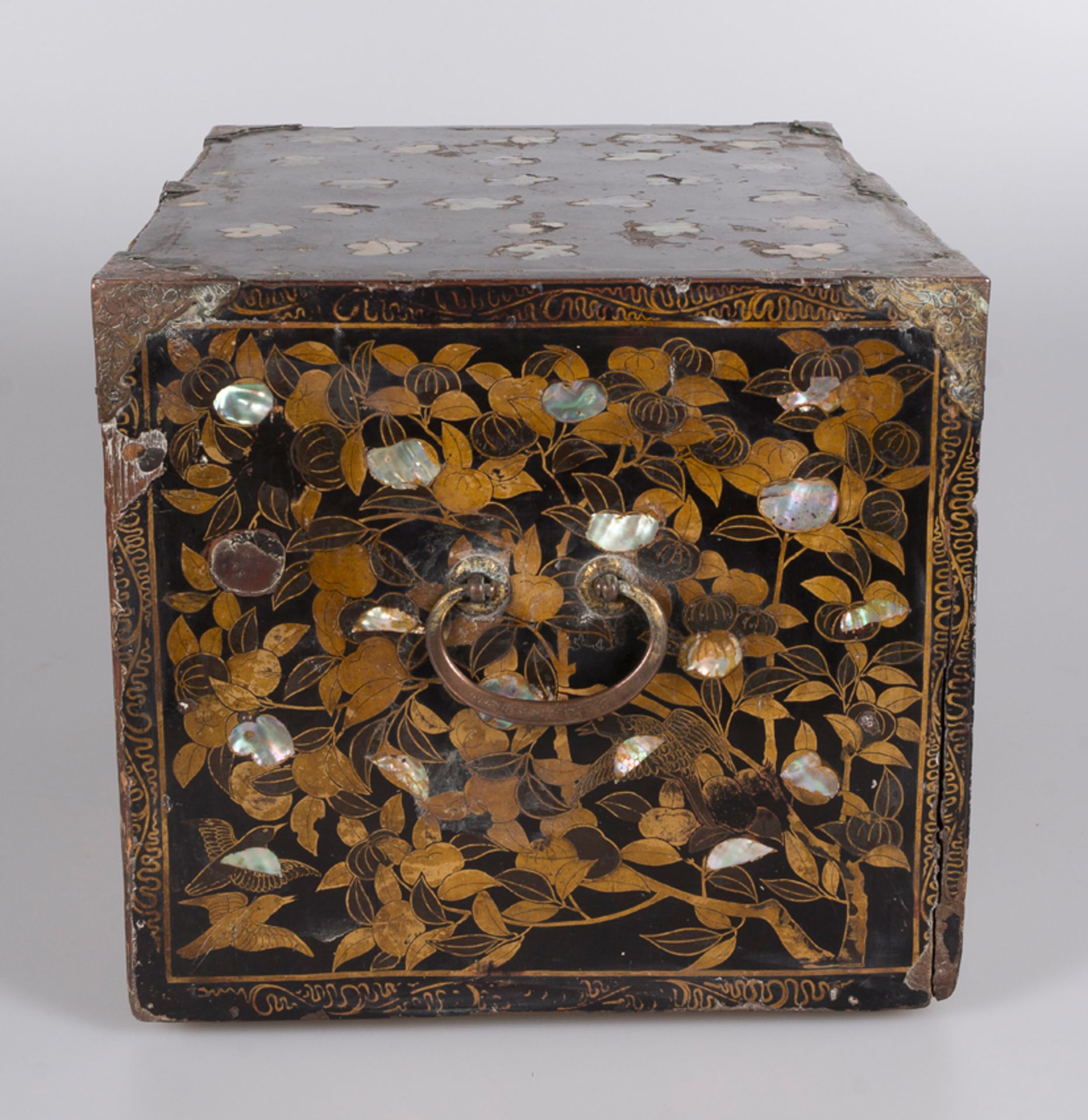 Japanese "Namban" Chest. Momoyama Period (1573 - 1615 - Bild 9 aus 13