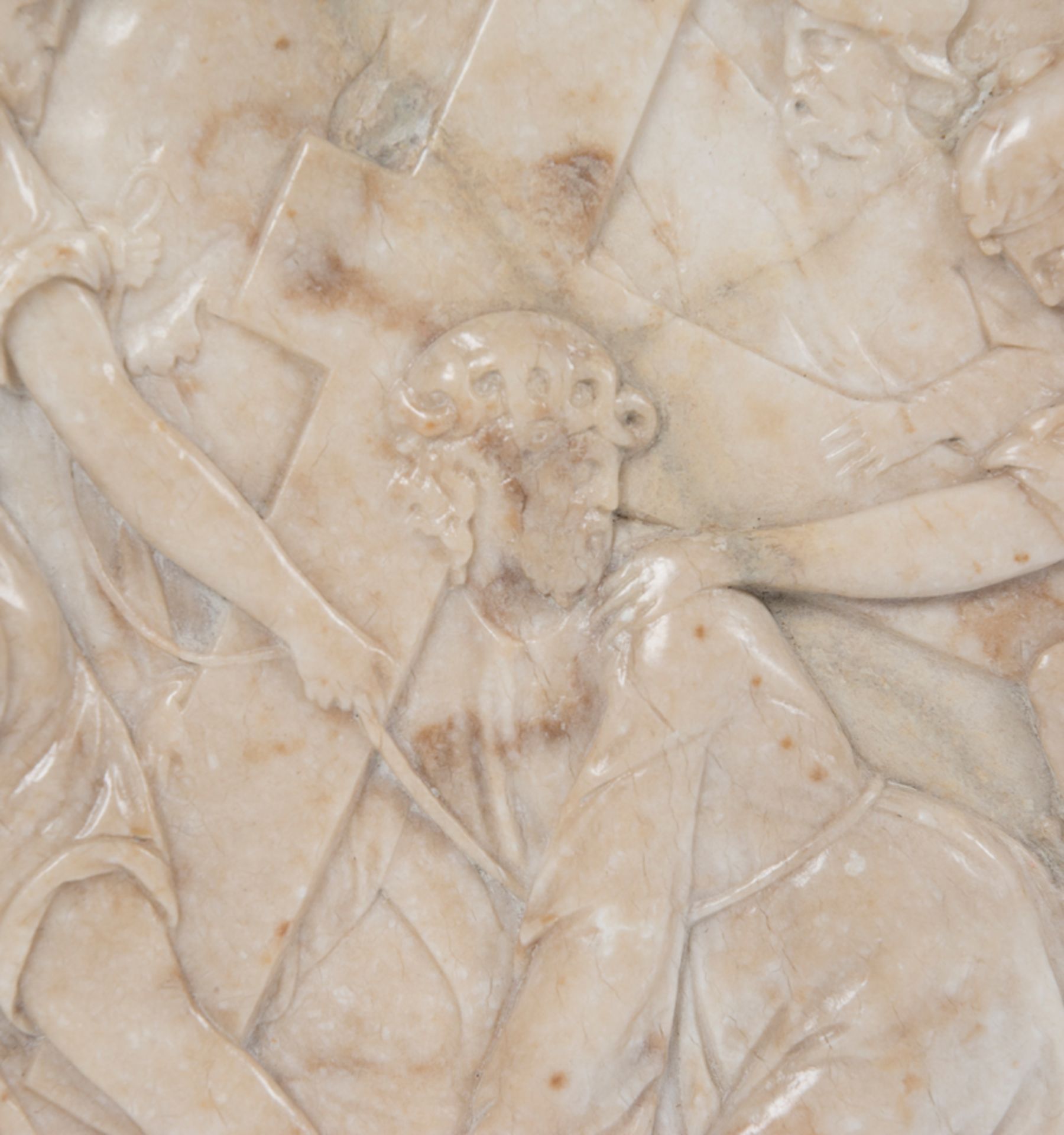 "Christ falls on the way to Calvary". Marble relief. Spanish or Italian School. Renaissance. 16th ce - Bild 5 aus 8