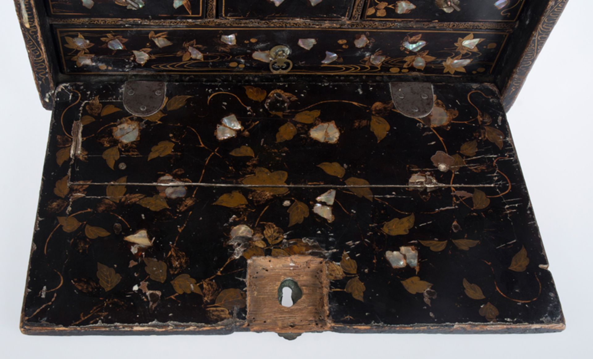 Japanese "Namban" Chest. Momoyama Period (1573 - 1615 - Bild 7 aus 13