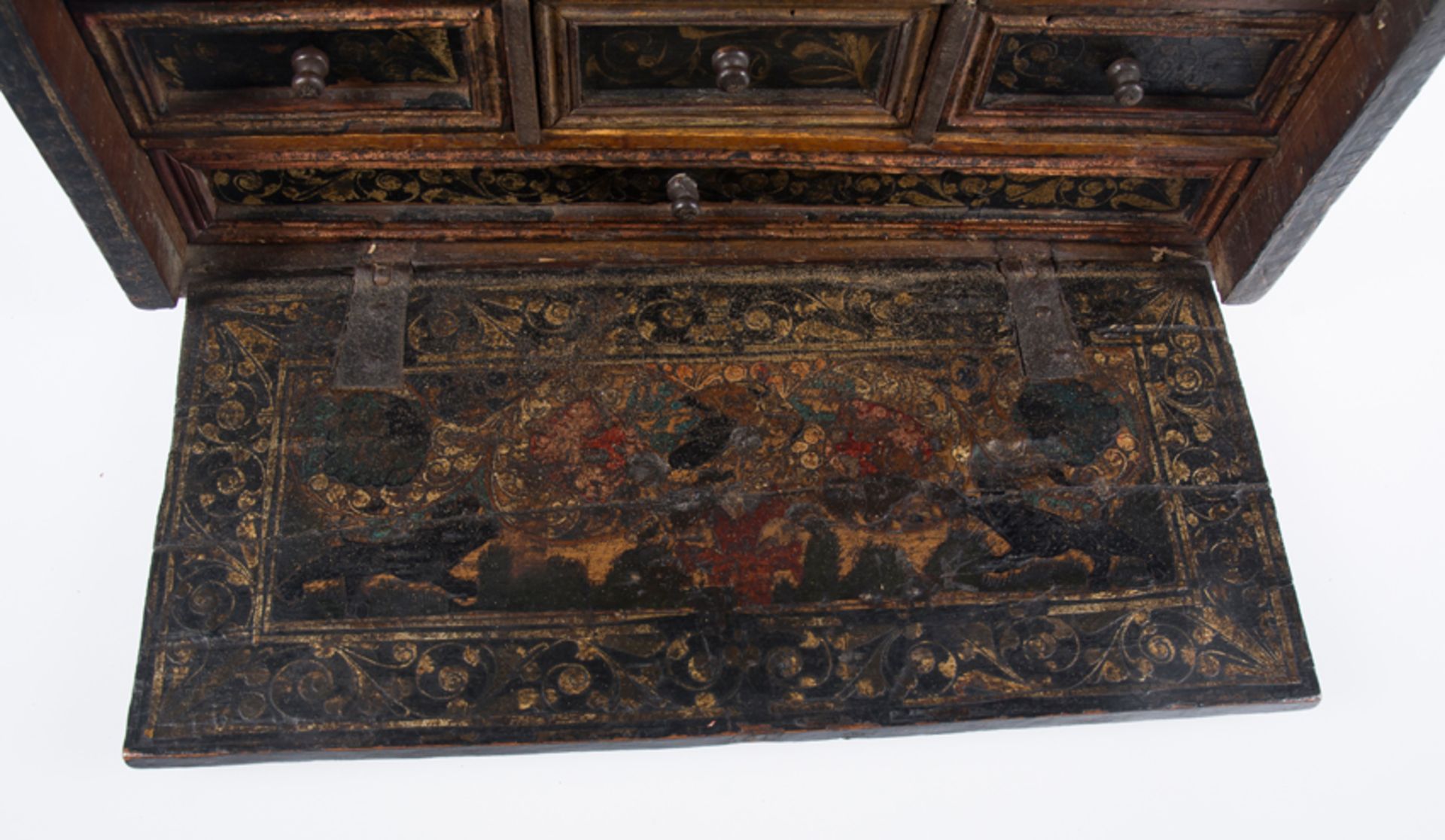 Portable desk made using pasto varnish. Colombia. 18th century. - Bild 6 aus 17