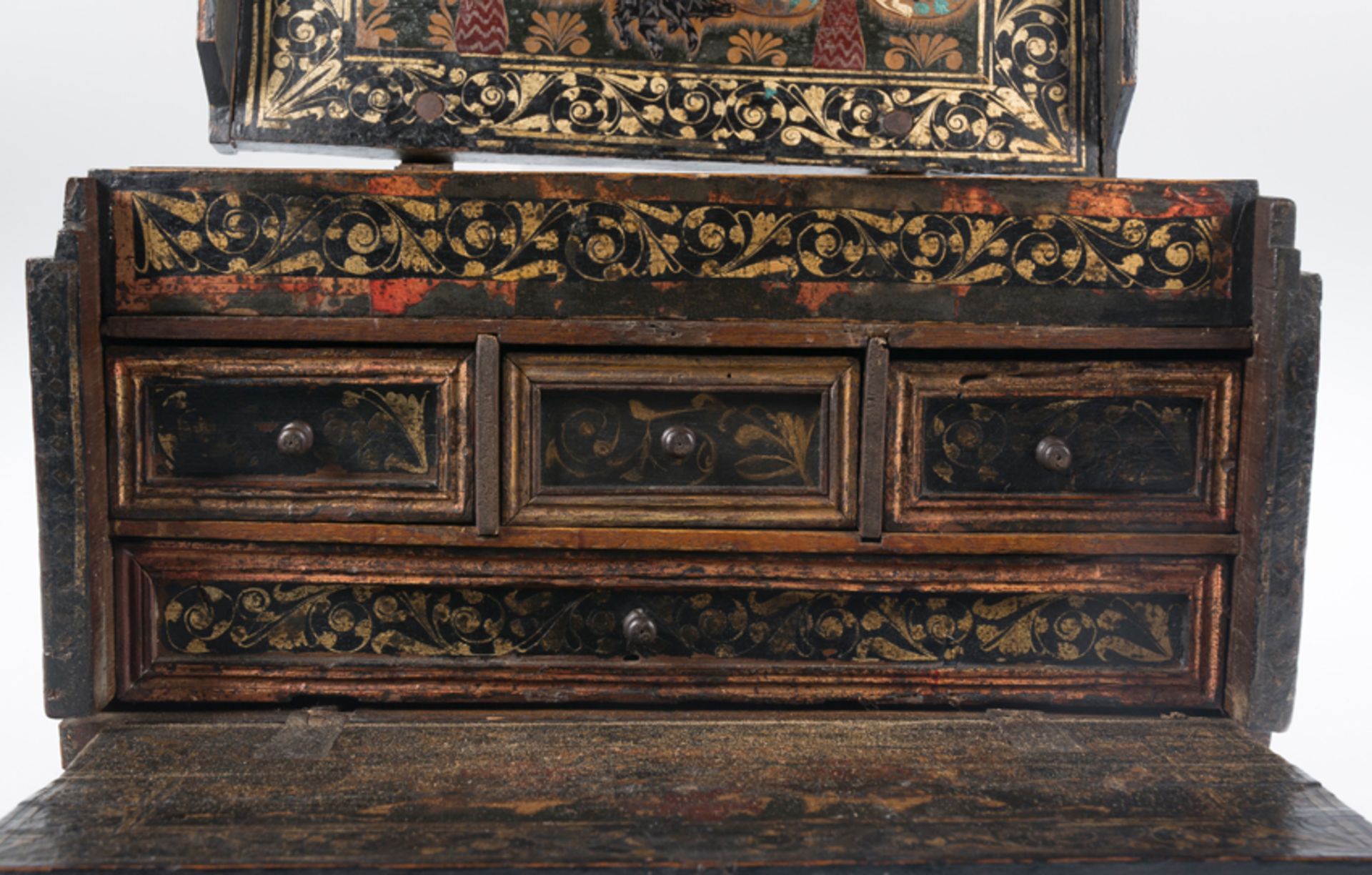 Portable desk made using pasto varnish. Colombia. 18th century. - Bild 7 aus 17