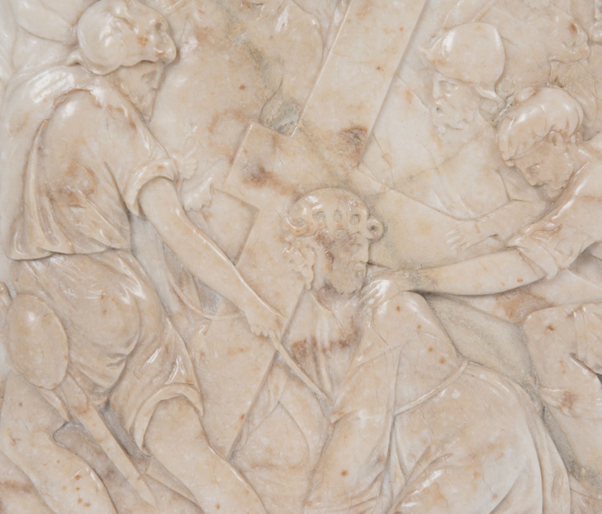 "Christ falls on the way to Calvary". Marble relief. Spanish or Italian School. Renaissance. 16th ce - Bild 2 aus 8