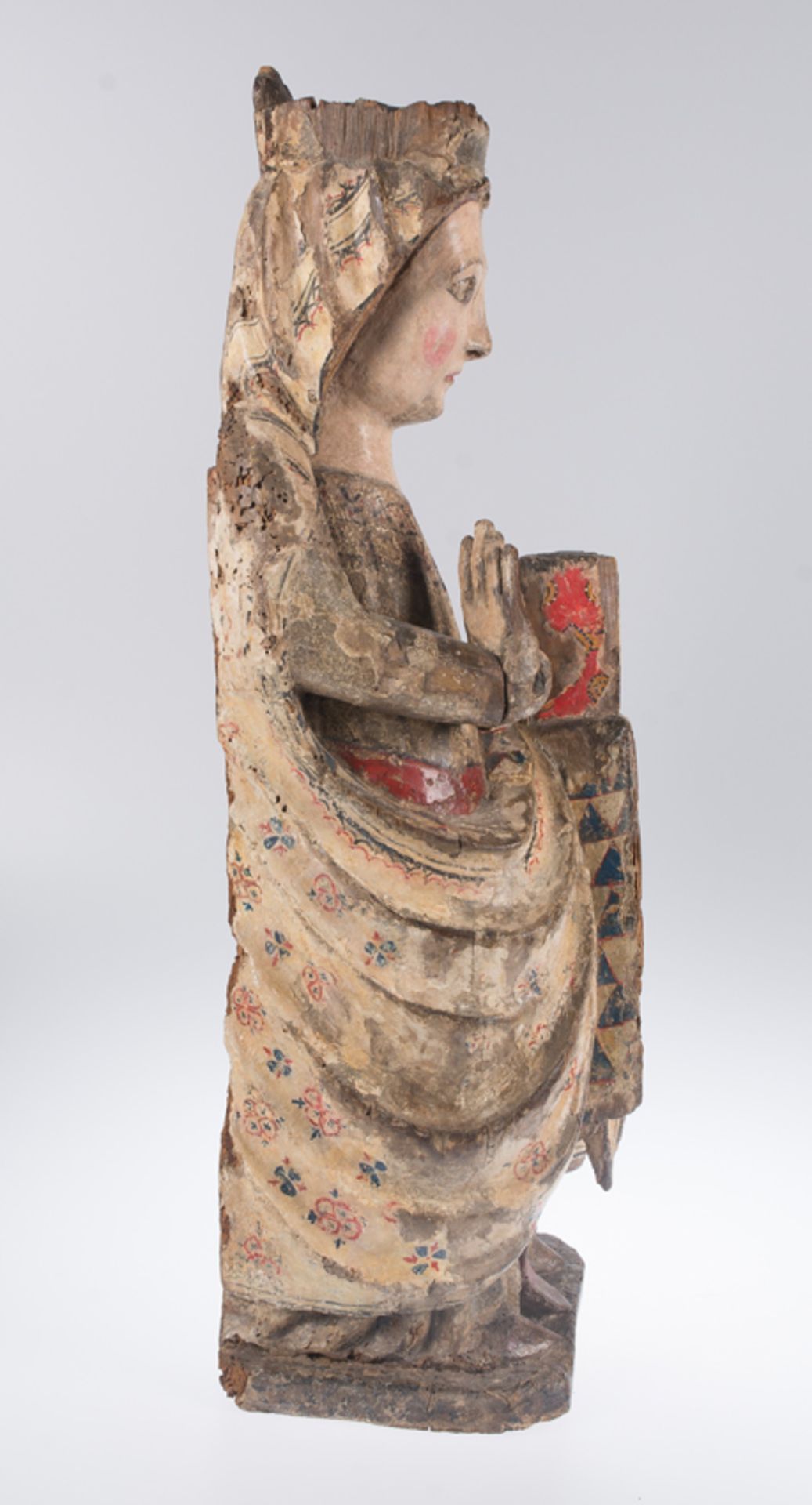 "Our Lady of the Annunciation". Carved and polychromed wooden sculpture. Castilian School. Transitio - Bild 7 aus 8