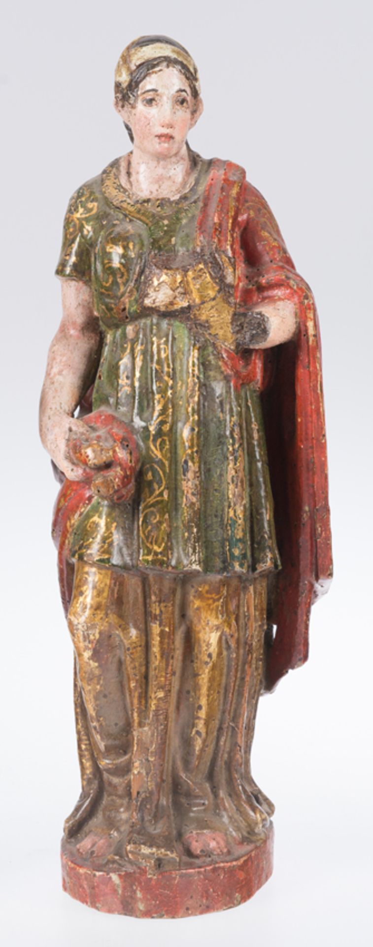 "Four Sibyls". Carved, gilded and polychromed wooden sculptures. Spanish Renaissance. Romanist Scho - Bild 4 aus 10