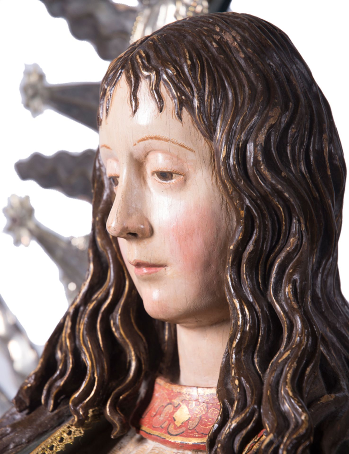 "Inmaculada". Escultura en madera tallada, policromada, dorada y estofada. Anónimo castellano, sigui - Bild 10 aus 20