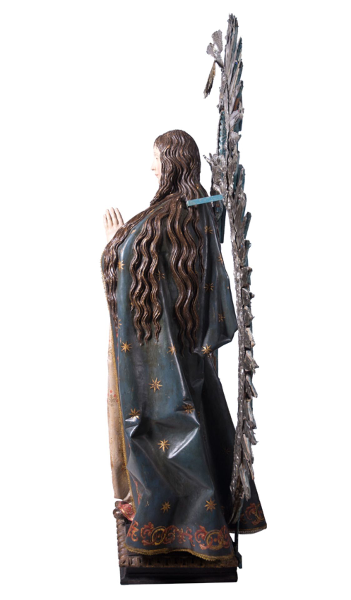 "Inmaculada". Escultura en madera tallada, policromada, dorada y estofada. Anónimo castellano, sigui - Bild 8 aus 20
