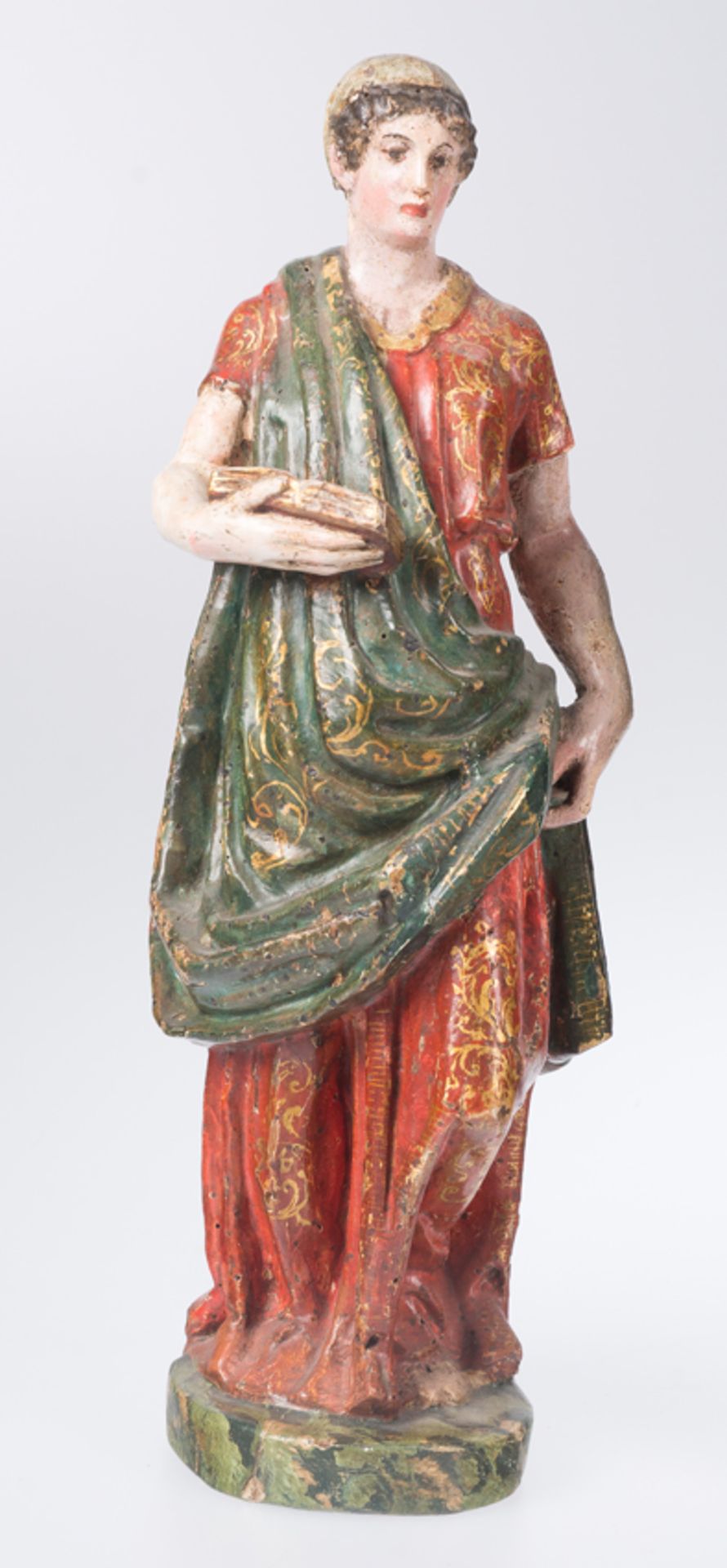 "Four Sibyls". Carved, gilded and polychromed wooden sculptures. Spanish Renaissance. Romanist Scho - Bild 2 aus 10