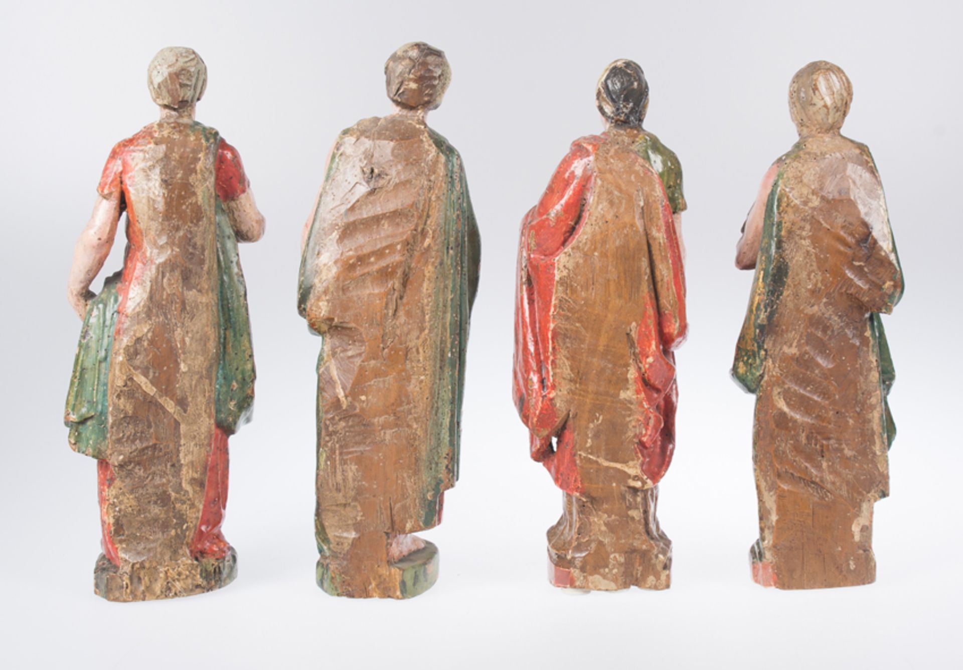 "Four Sibyls". Carved, gilded and polychromed wooden sculptures. Spanish Renaissance. Romanist Scho - Bild 10 aus 10