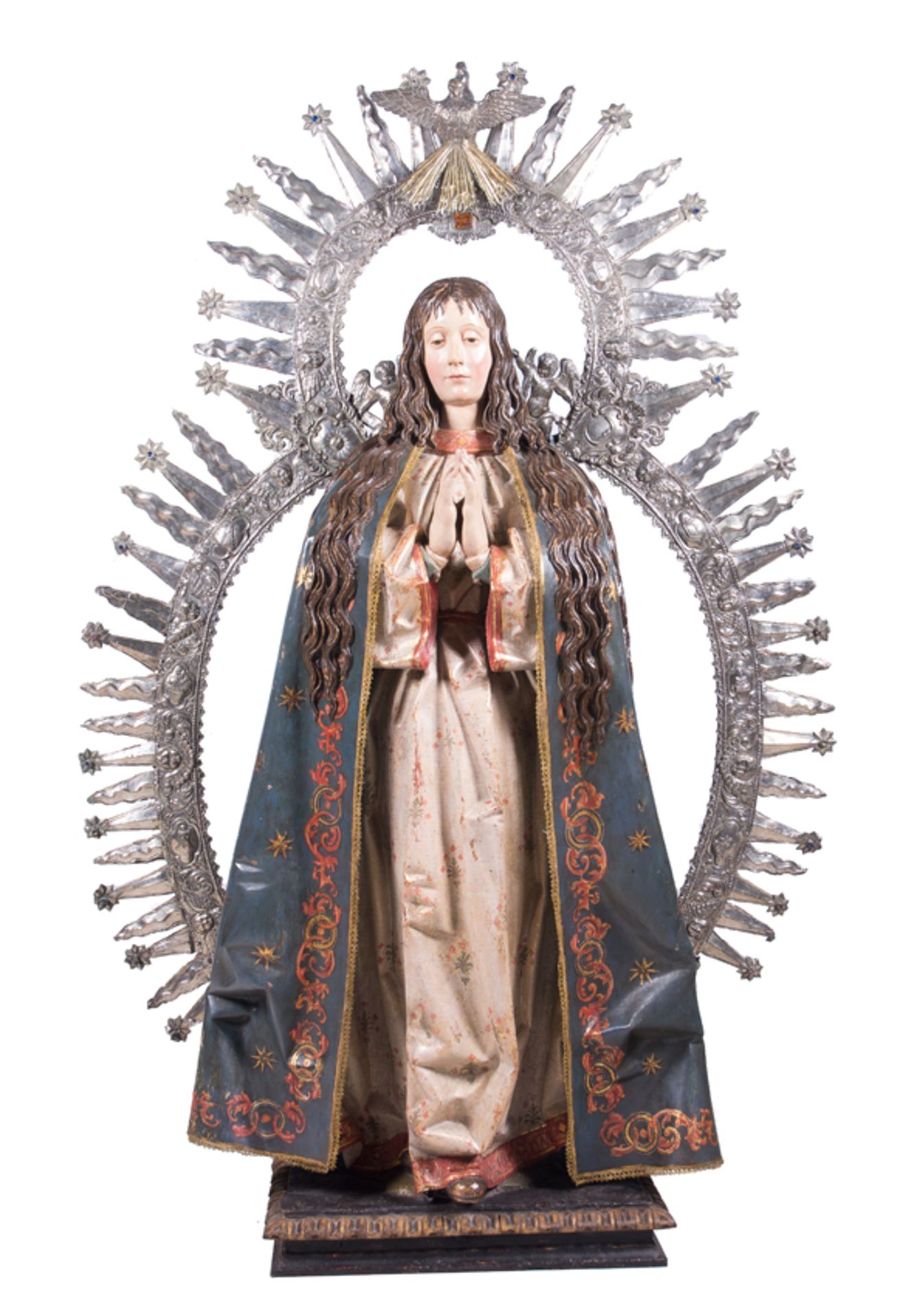 "Inmaculada". Escultura en madera tallada, policromada, dorada y estofada. Anónimo castellano, sigui