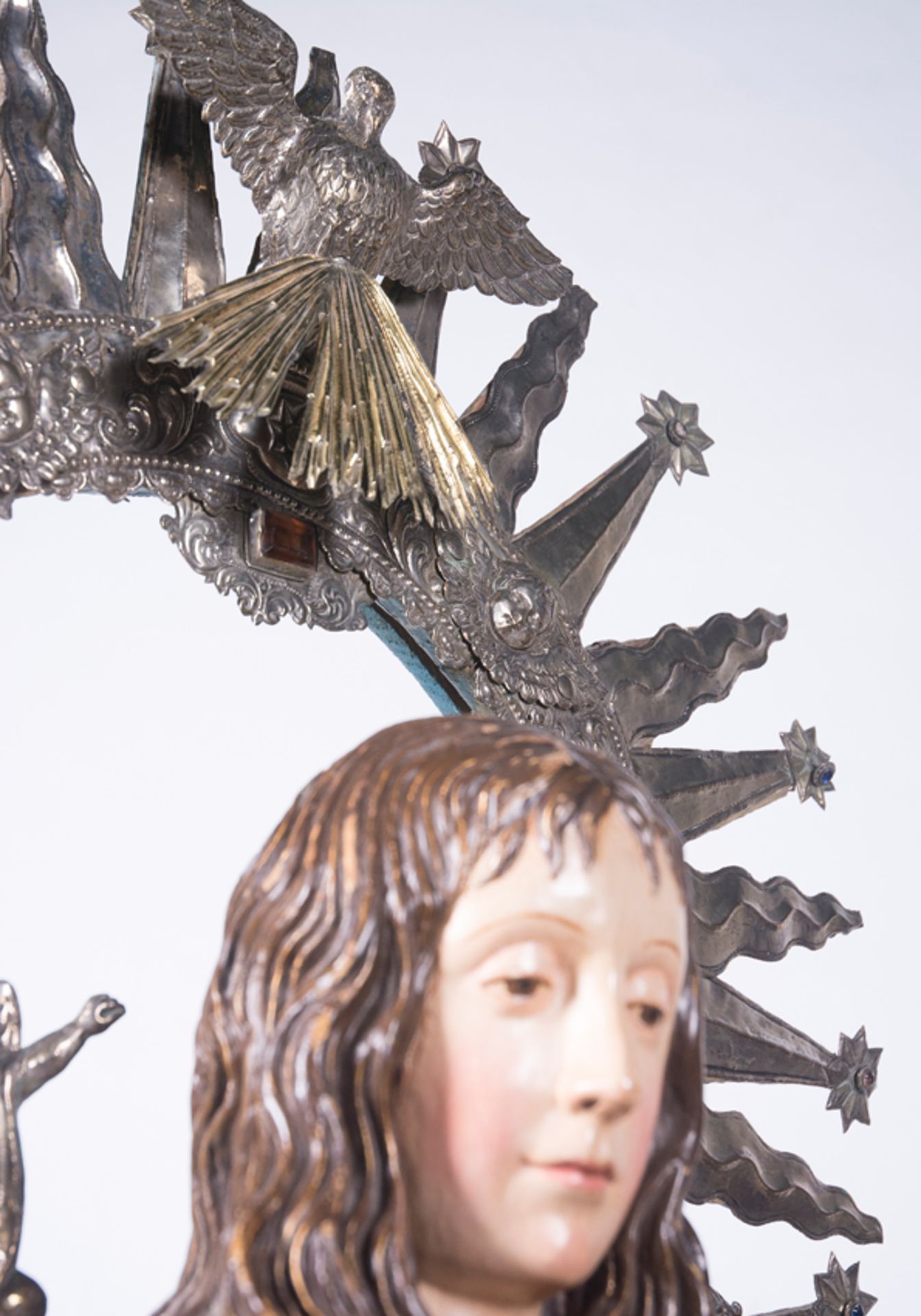 "Inmaculada". Escultura en madera tallada, policromada, dorada y estofada. Anónimo castellano, sigui - Bild 19 aus 20