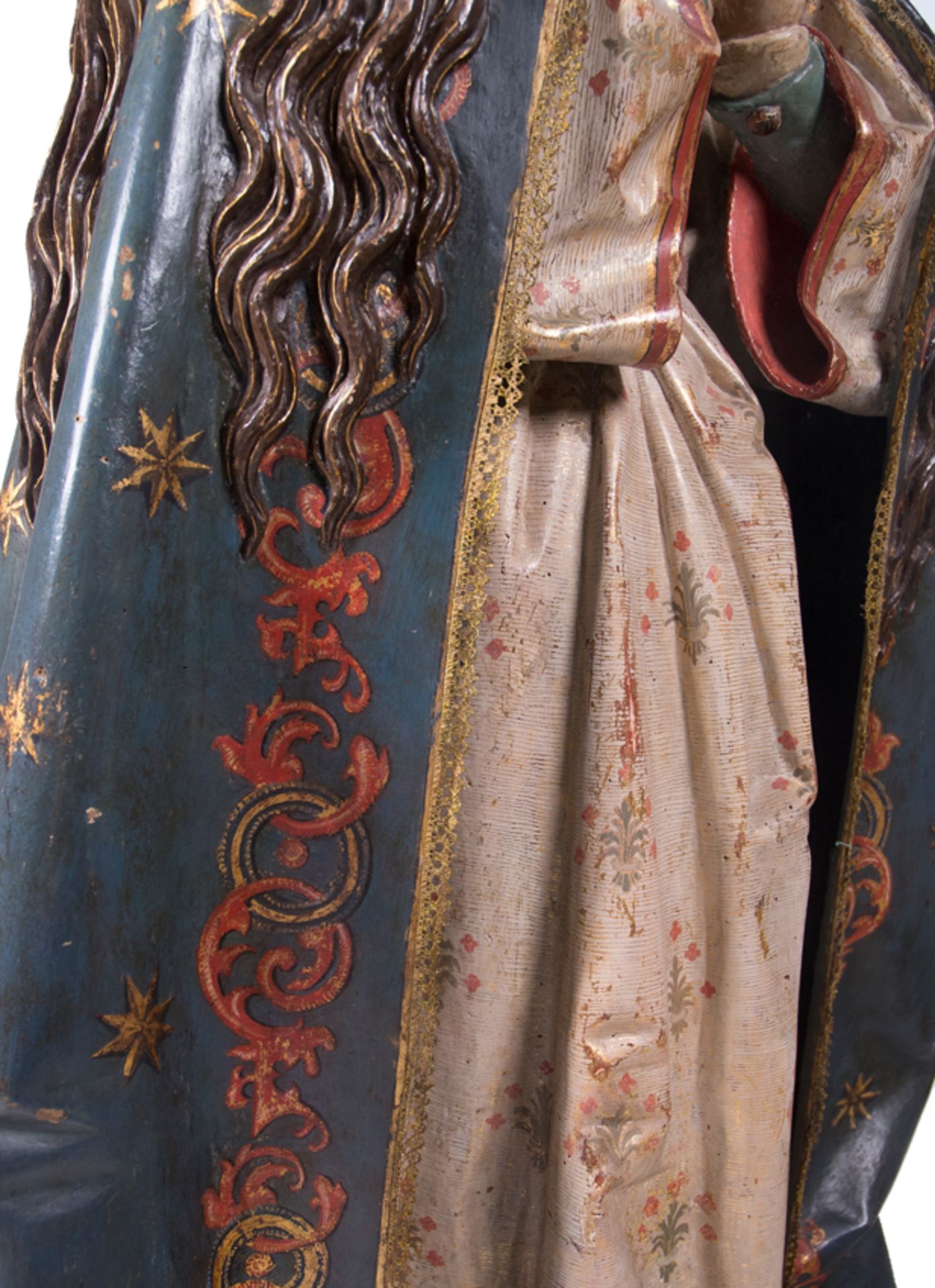 "Inmaculada". Escultura en madera tallada, policromada, dorada y estofada. Anónimo castellano, sigui - Bild 15 aus 20