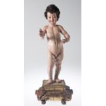 "Christ Child". Carved and polychromed wooden sculpture. Sevillian School. First third of the 17th c