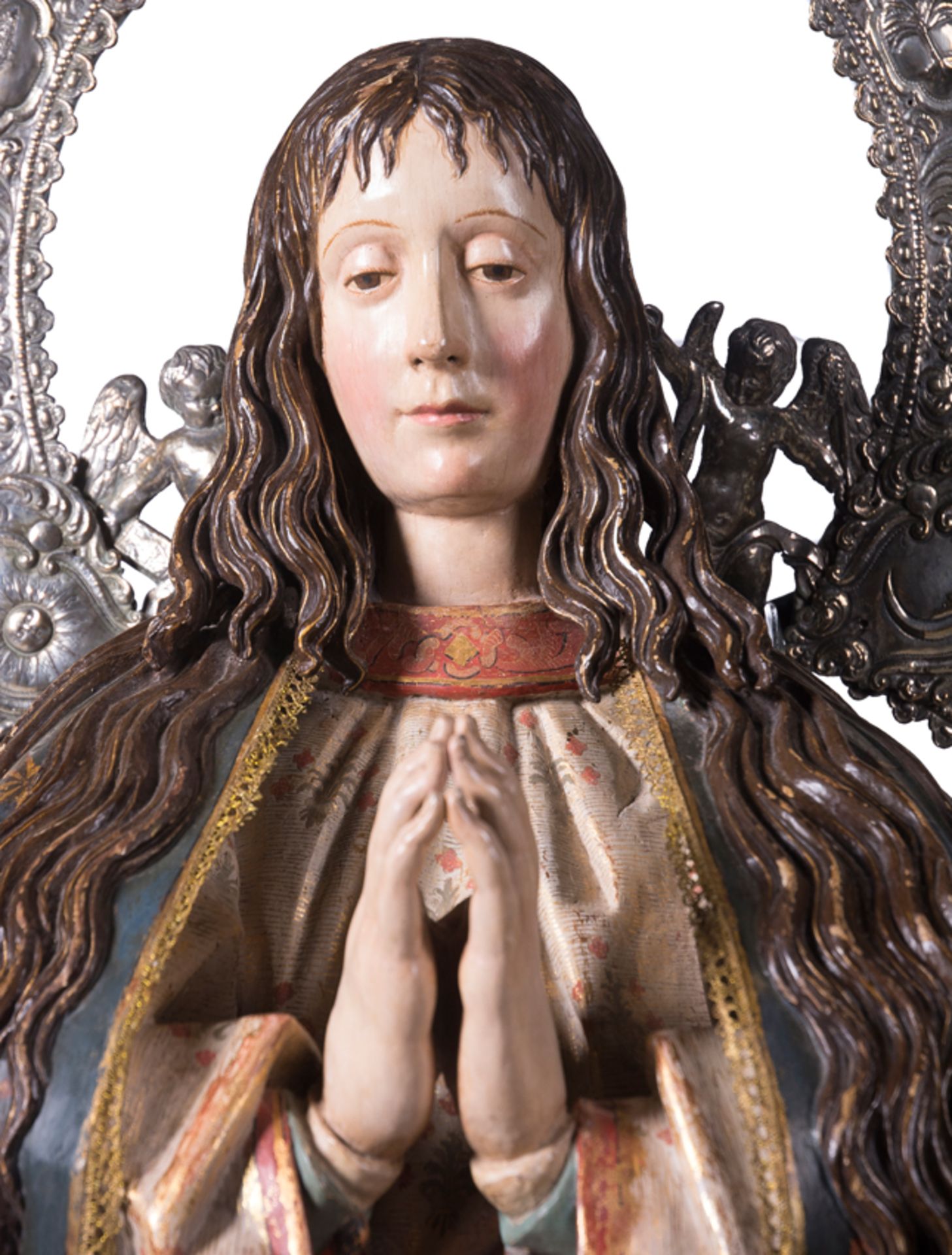 "Inmaculada". Escultura en madera tallada, policromada, dorada y estofada. Anónimo castellano, sigui - Bild 5 aus 20