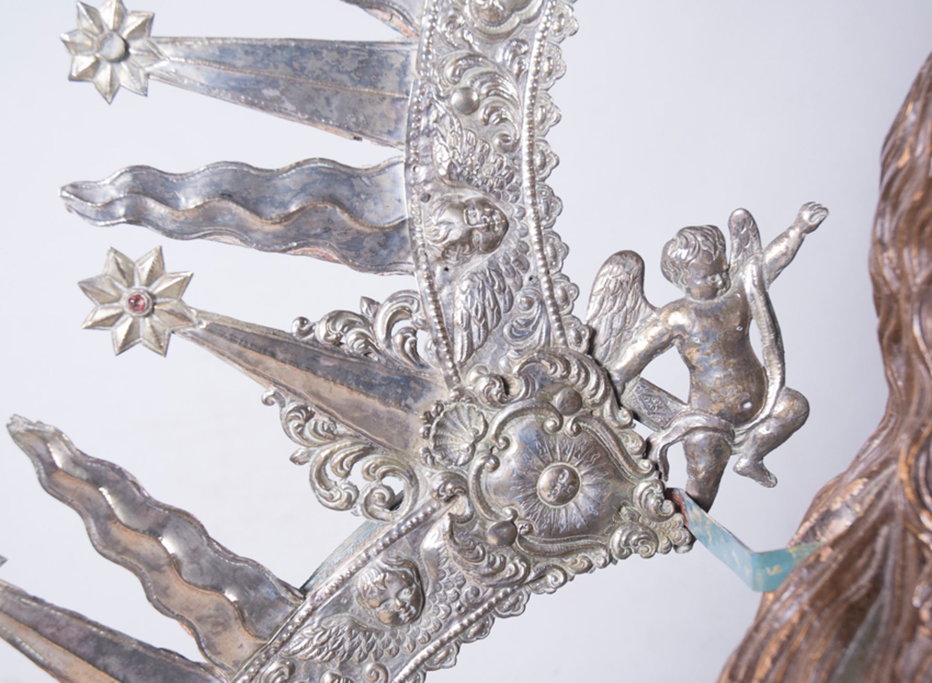 "Inmaculada". Escultura en madera tallada, policromada, dorada y estofada. Anónimo castellano, sigui - Bild 13 aus 20