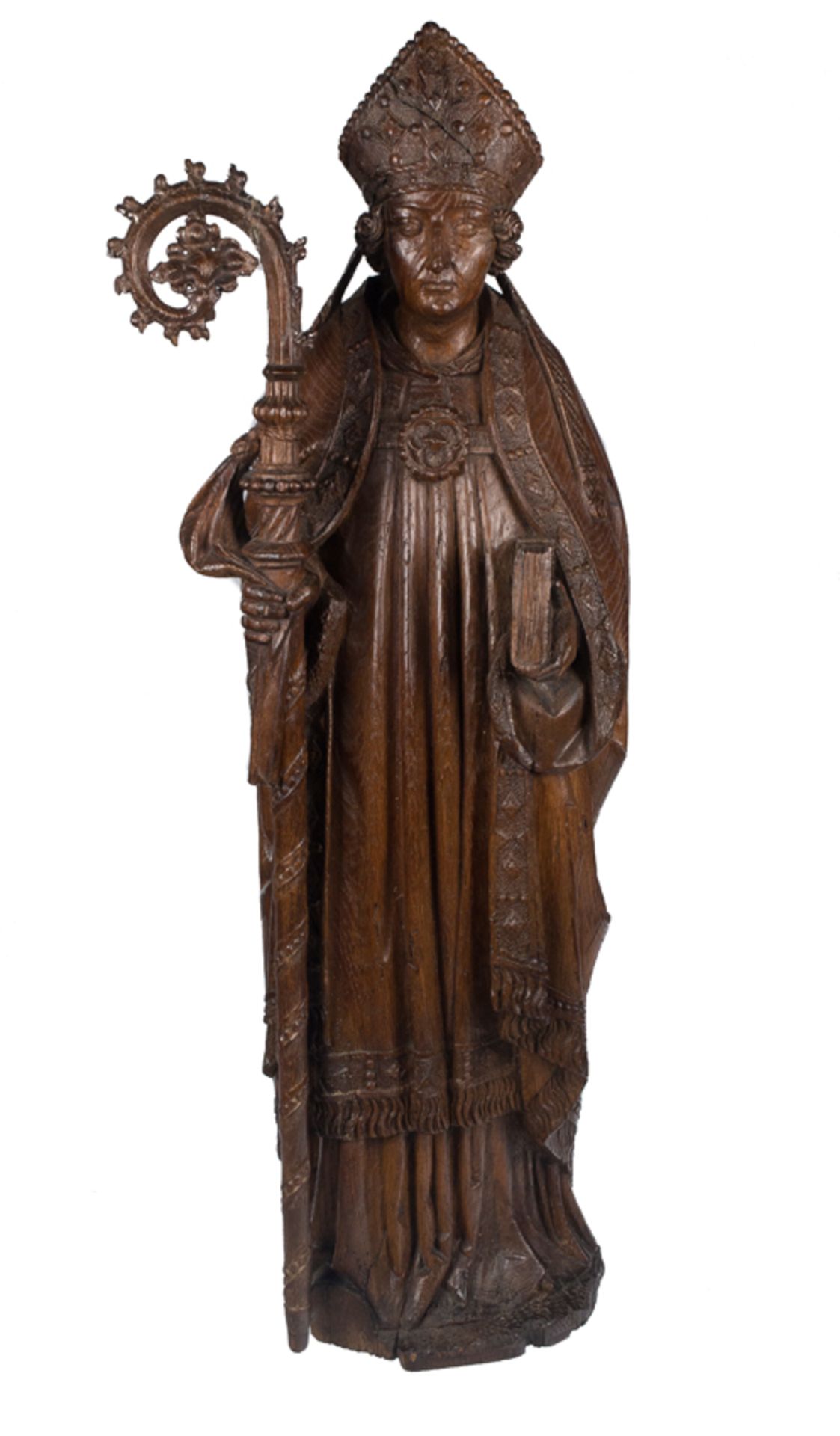 "Bishop Saint". Hispanic-Flemish. Anonymous. Circa 1500.