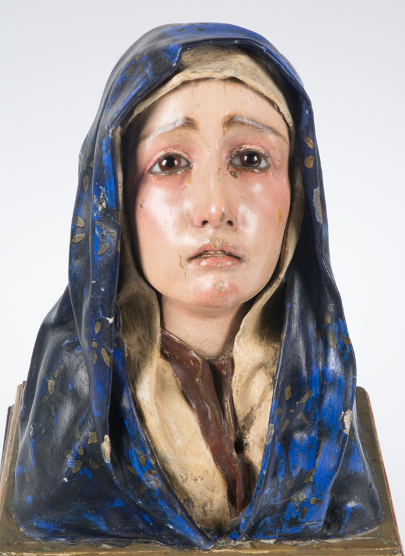 "Bust of Our Lady of Sorrows". Anonymous from Granada. Late 17th century. - Bild 2 aus 8