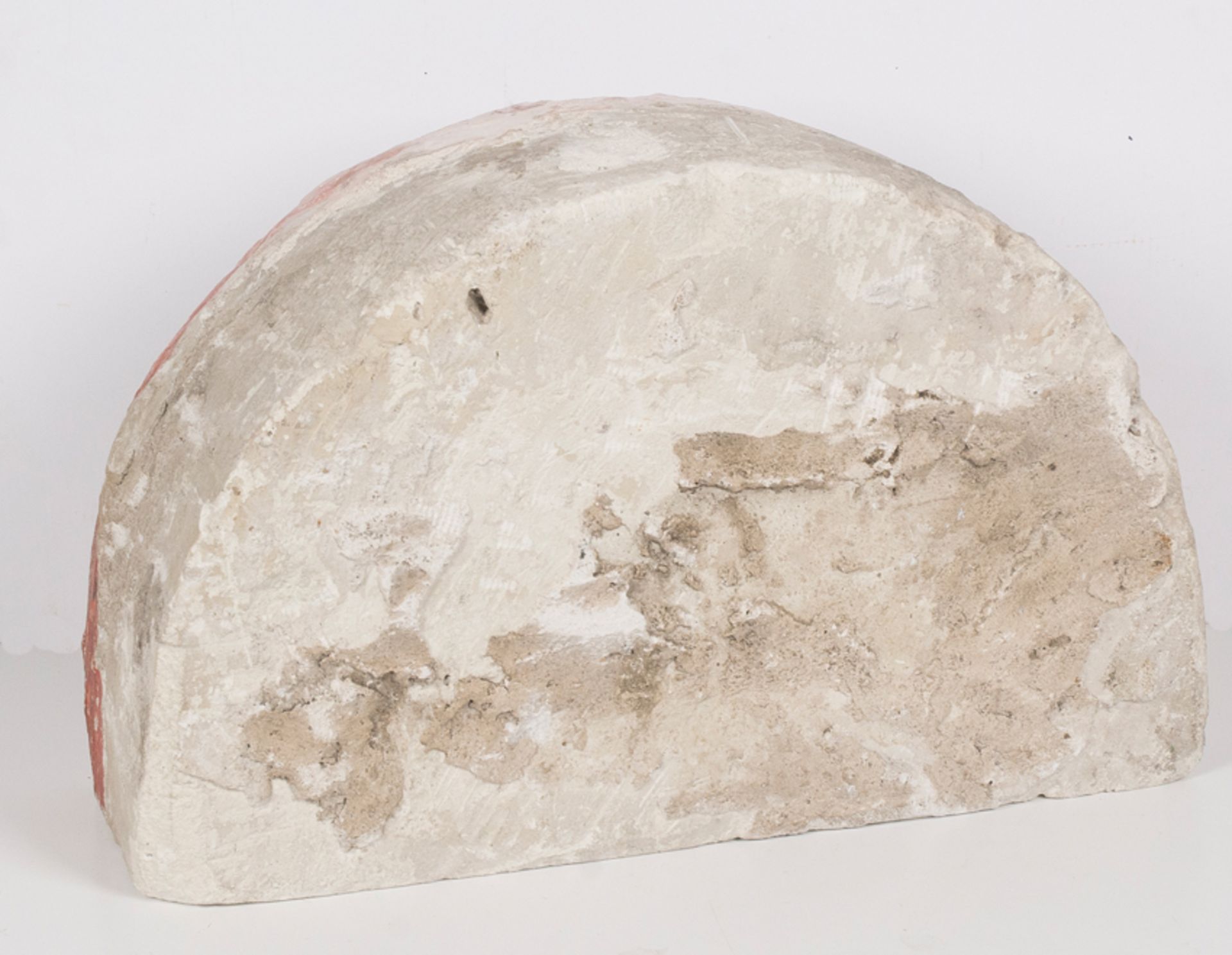 Set of for stone sculptures with polychrome residue. Romanesque. 13th century. - Image 8 of 8