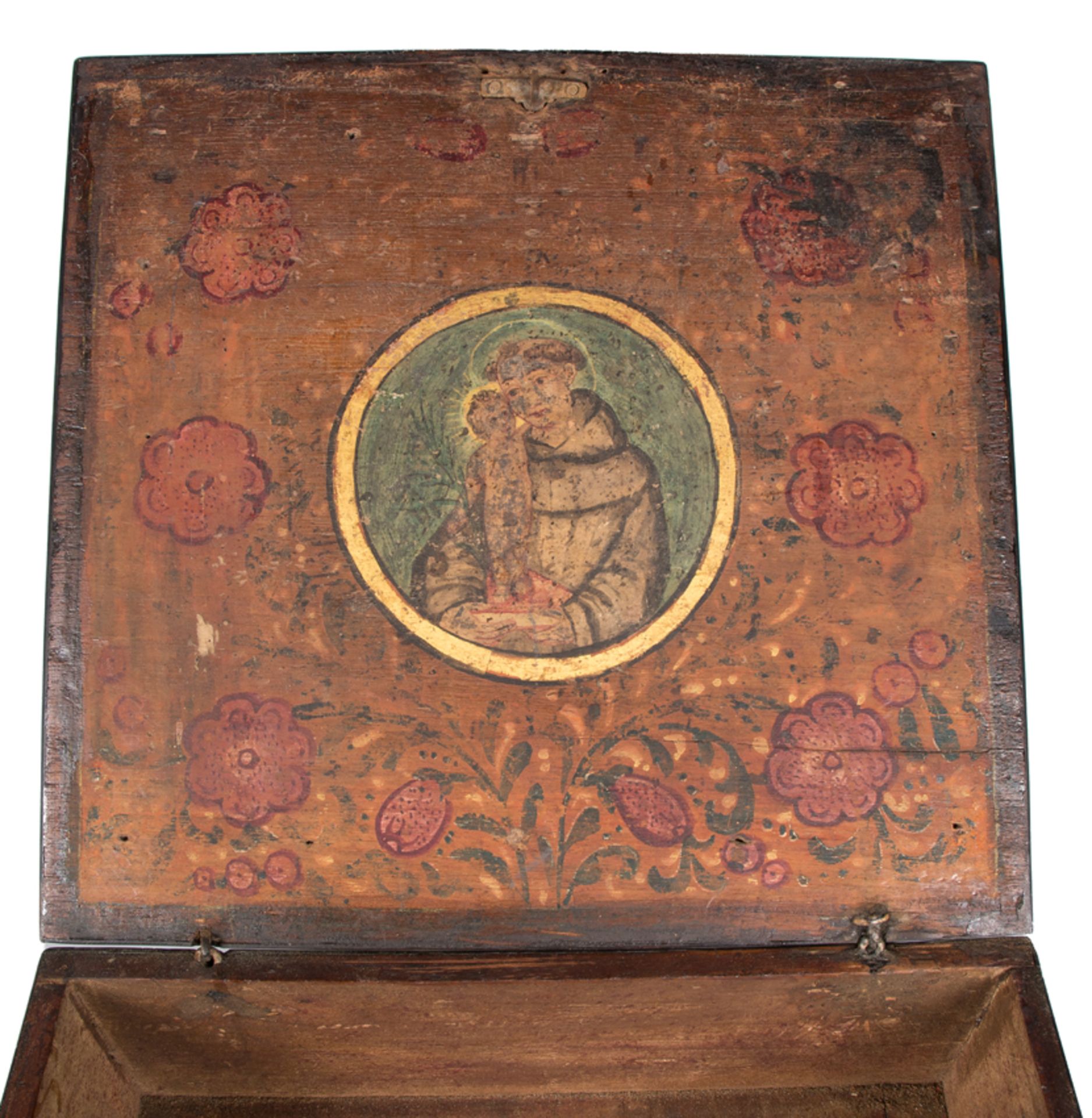 Cedarwood box covered in tortoiseshell, bone and ebony plaques. Colonial workshop. Mexico. 18th cen - Bild 4 aus 9